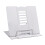Book Stand, Multifunctional Metal Book Holder for Reading (White) 1