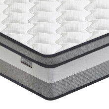 Giovanly Single Mattress,Hybrid Mattresses in a box with Memory Foam,Medium Firm, Individual Pocket Spring with Breathable Knitted and Back Pain