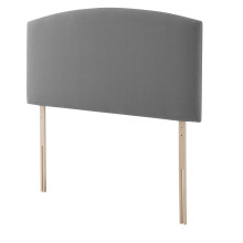 Silentnight Selene Upholstered Headboard, Slate Grey Fabric, Double