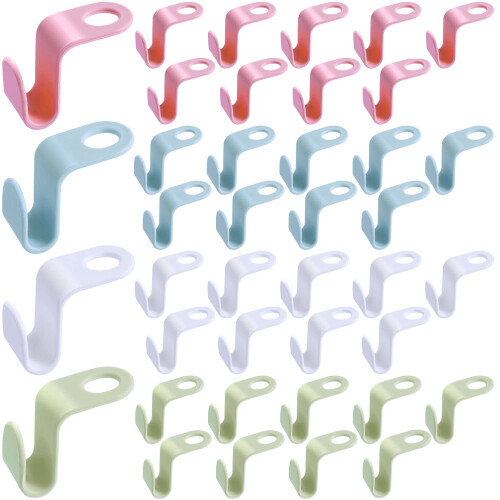 40 Pcs Hanger Hooks, Space Saving Hangers, Hanger Connector Hooks
