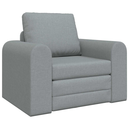 VidaXL vidaXL Folding Sofa Bed Light Grey 98 x 71 x 83 cm Fabric 2