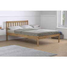 Birlea Pine Small Double Bed Frame 4FT Bedstead Lisbon Rustic Corona Solid Pine