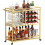 Lifewit 3 Tier Drinks Trolley with Lockable Wheels,Gold 1