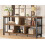 IBF 5 Cube Storage Organizer Bookshelf Low Bookcase 140cm Rustic Brown 1