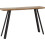 Seconique Seconique Quebec Wave Edge Console Table in Medium Oak Effect 1
