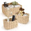 Aramanara 3 Pcs Woven Storage Baskets for Shelves, Wicker Hamper Basket 1