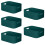 W&H 5 PCS Plastic Storage Boxes, Medium Plastic Storage Baskets with Handle, Home & Kitchen Cupboard Boxes, Organizer Baskets for Bathroom, Shelf 1