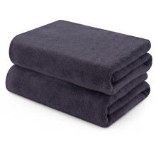 saerryor 2 Pack Grey Salon Towel, Microfibre Hair Drying Salon Towel