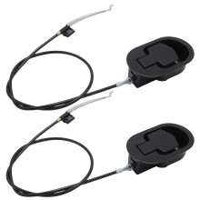 MospdyGear 2-Piece Recliner Handle Repair Kit, Universal Black Metal Release Pull with Cable for Reclining Sofas