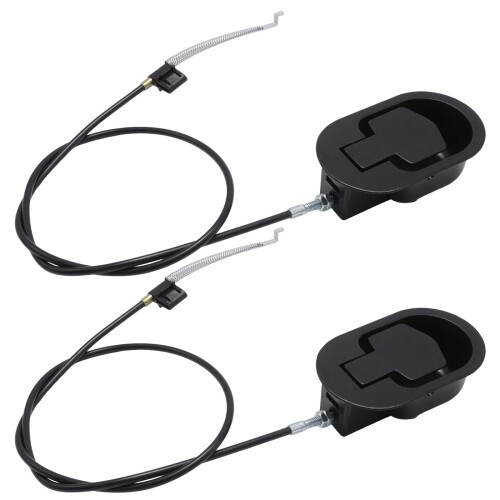 MospdyGear 2-Piece Recliner Handle Repair Kit, Universal Black Metal Release Pull with Cable for Reclining Sofas