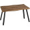 Seconique Seconique Quebec Wave Edge Dining Table in Medium Oak Effect 1
