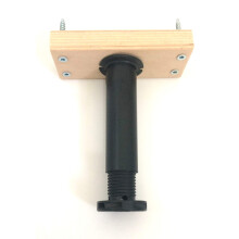Polymat Adjustable Bed Centre Rail Support Foot Leg for Wooden Bed Double King Size (h=17cm to 29cm)