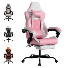 WOTSTA Gaming Chair, Ergonomic Gaming Chair with Footrest and Lumbar Support, Computer Chairs
