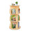 OOOK Rotating Bookshelf, 3 Tier Corner Spinning Bookshelf for Small Space 1