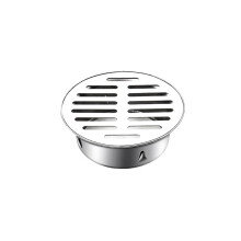 Leliafleury Stainless Steel Drain Cover Round Floor Drain Cover Removable Drainage Filter for Outdoor Roof Balcony Yard, 110 Flat Mouth