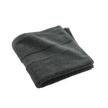 Douceur d'IntÃrieur, Elegance Hand Towel (50 x 90 cm) Anthracite 100% Cotton Plain