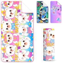 WATER TIME Cute Bear Kids Towel Folds Tiny Sand-Free 3x Fast Dry, Style-A