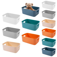 wintfarm Storage Baskets,12Pcs Plastic Storage Boxes,Kitchen Storage & Organisation,Multiple Colors Storage Baskets,Storage Boxes For Shelves,Shelf