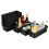 Hayixia 12 Pack Small Storage Baskets for Small Items, Slim Plastic Organising Baskets, Black 1