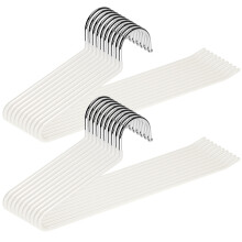 EssenFlolis 20 Pack Non-Slip Open Ended Metal Trouser Hangers Space Saving
