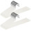 EssenFlolis 20 Pack Non-Slip Open Ended Metal Trouser Hangers Space Saving 1
