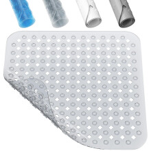XIYUNTE Square Shower Mat Non Slip Anti Mould - 53 x 53cm Bath Mat Non Slip Shower Mats for Inside Shower