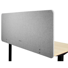 VIVO Clamp-on/Screw-on 152 x 61 cm Privacy Panel, Sound Absorbing Cubicle Desk Divider, Acoustic Partition, Gray, PP-1-V060G