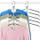 2 Pack Coat Hangers Space Saving, 5-Tier Non Slip Shirt Hanger 1