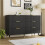 (Black) Contemporary Sideboard with Gold Accents 1