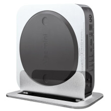 JEMACHE Metal Desktop Vertical Stand for Apple Mac Mini 2010-2023 M1, M2, M2 Pro (Silver)