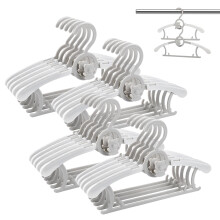 Baby Clothes Hangers 20 Pack, Plastic KidsHangers Space Saving for Closet