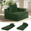 MeMoreCool Folding Sofa Bed Single, Convertible Boneless Couch with Pillow 1