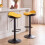 YOUNUOKE Yellow Bar Stools Set of 2 Backless Breakfast Barstools 1