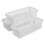 Yarebest 3-pack Small Plastic Handy Basket for Storage (White) 1