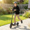 Electric Scooter for Kids, with LED Display, Green 3