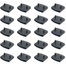 SCHUIWINNER 20Pcs Plastic Bed Slat Holders Kits Connecting Accessories Bed Slat Clips for Beds Replacement (Black)