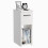ComfortCove Narrow Bedside Table with Storage Shelf & Handle, White 1