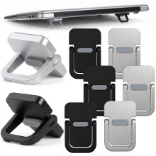 Bremorou 8 Piece Keyboard Riser Adjustable Angle Keyboard Stand Portable Foldable Laptop Feet Self-Adhesive Invisible Mini Keyboard Stand Fits Most