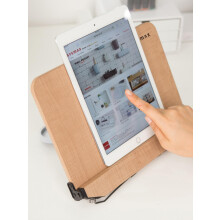 Sysmax Natural Wood Book Stand Reading Stands Laptop Holder Angle Adjustable (Large)