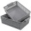 Bblina A4 Plastic Storage Basket, 3-Pack Shallow Storage Trays, Grey 1