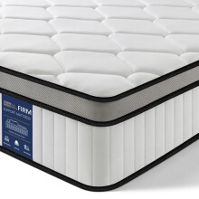BedStory 2FT6 Small Single Mattress 10.2 Inch, Medium Firm Hybrid Pocket Sprung Mattress with Breathable Foam, Motion Isolation & Pressure Relief