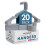 Utopia Home 20 Pack Plastic Hangers Space Saving, Durable Hanger with Shoulder Grooves, Grey 1