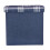 XSS Folding Check Pattern Storage Ottoman Cube With Foam Padded Lid 15" - Blue 1