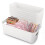 Cartlant 6 Pack Small Storage Baskets Narrow Plastic Bathroom Storage Box 1