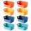 Small Basket, 8PCS Stackable Storage Box, Plastic Organizer Storage Baskets 1
