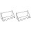 2X Wave Shaped Wine Display Stand Wine Bottle Storage Racks Multi  Wine Holder Cabinet Shelf Organizer Bar Tools 2