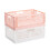 PIANKEKE 2 Pcs Collapsible Storage Box, Plastic Stackable Folding Storage CratesStorage Baskets 1