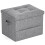 Dayacoco Ottoman Storage Box,Foldable Foot Stool 43L,43x33x33cm,Dark Grey 1