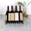 2X Wave Shaped Wine Display Stand Wine Bottle Storage Racks Multi  Wine Holder Cabinet Shelf Organizer Bar Tools 7