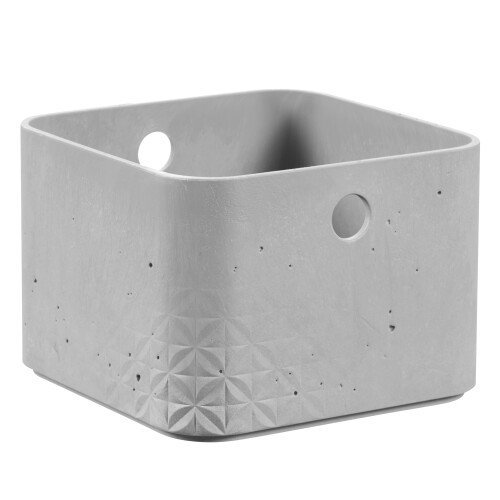 Curver CURVER | Concrete effect box XS Cube 3L 17x17x12cm Grey